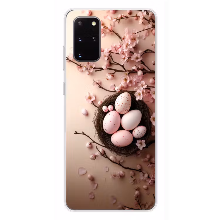 Telefoonhoesje - Roze - Bloesems - Eieren — 3
