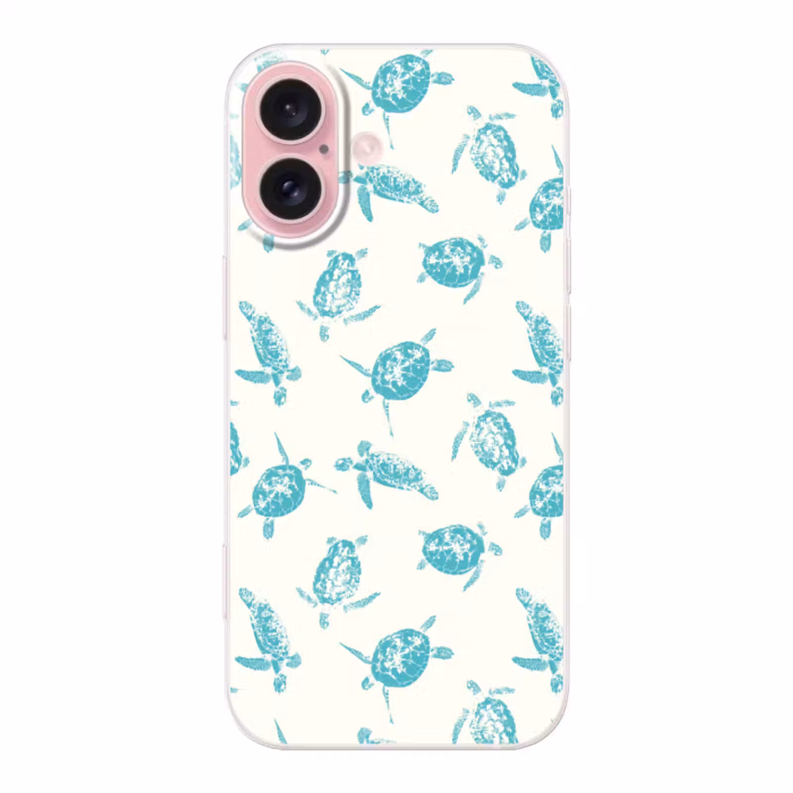 Telefoonhoesje Toughcase - Schildpadden - Patroon - Wit - Blauw — 1