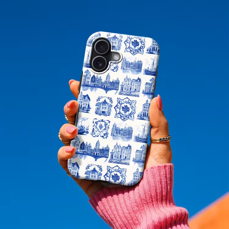 Telefoonhoesje Toughcase - Huizen - Schepen - Blauw — 2
