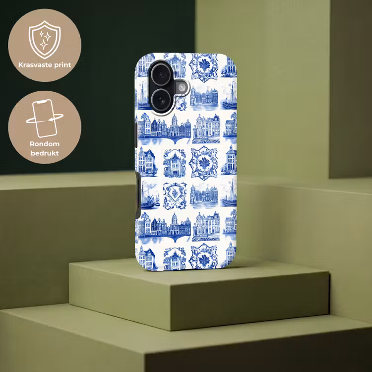 Telefoonhoesje Toughcase - Huizen - Schepen - Blauw — 7