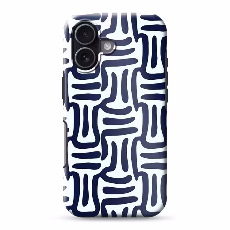 Telefoonhoesje Toughcase - Abstract - Modern - Blauw — 1