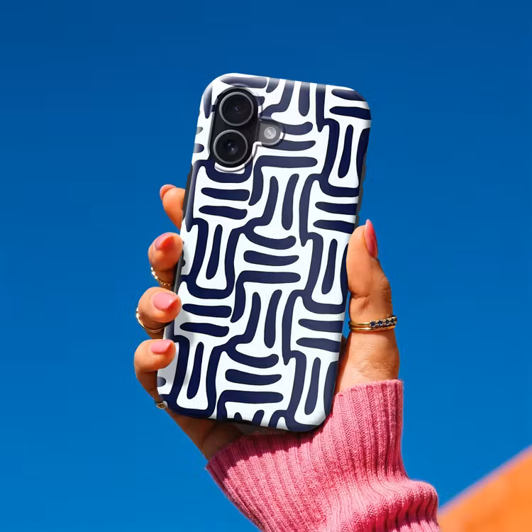 Telefoonhoesje Toughcase - Abstract - Modern - Blauw — 2