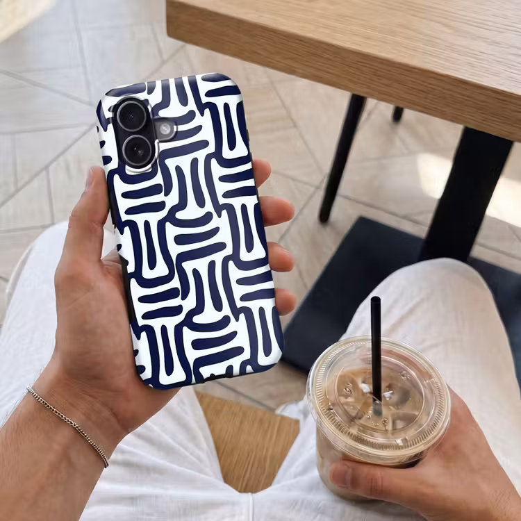 Telefoonhoesje Toughcase - Abstract - Modern - Blauw — 4