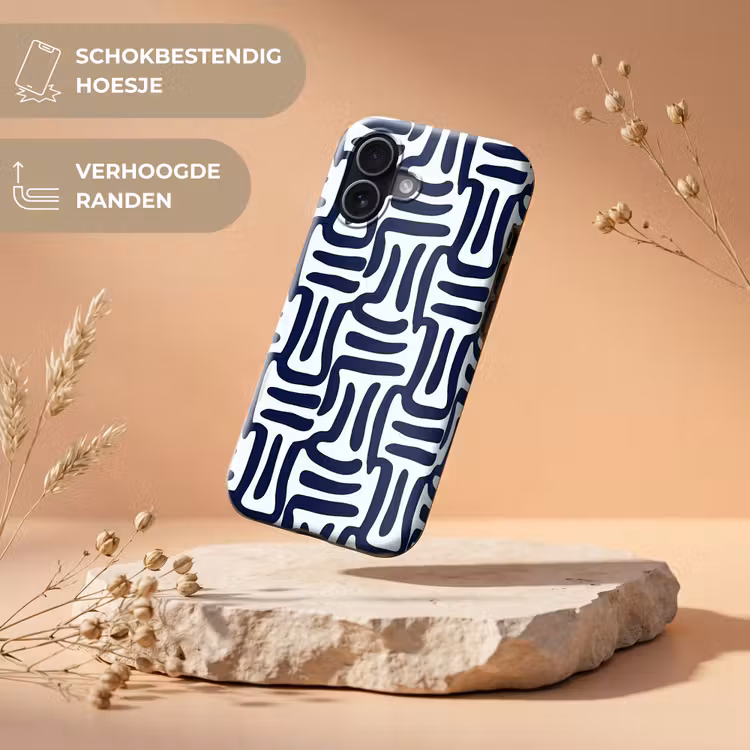 Telefoonhoesje Toughcase - Abstract - Modern - Blauw — 5