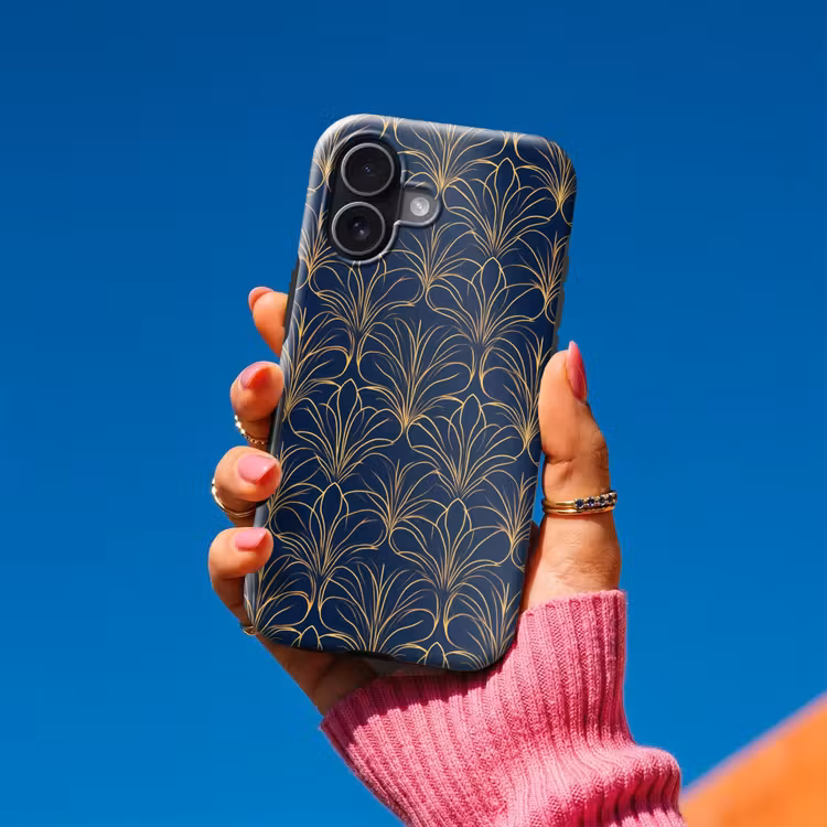 Telefoonhoesje Toughcase - Deco - Waaier - Blauw — 2