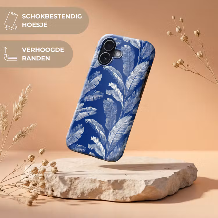 Telefoonhoesje Toughcase - Blad - Palm - Blauw — 5