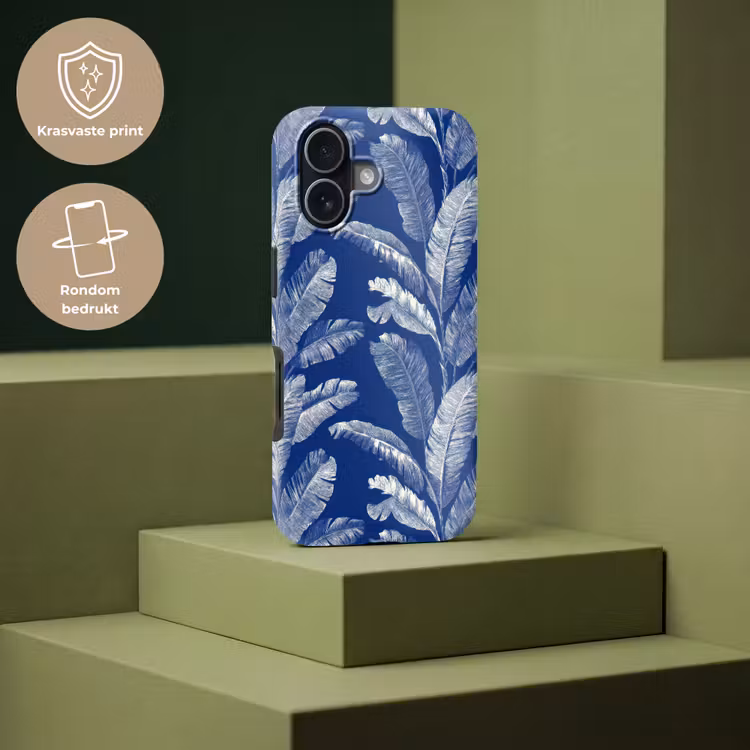 Telefoonhoesje Toughcase - Blad - Palm - Blauw — 7