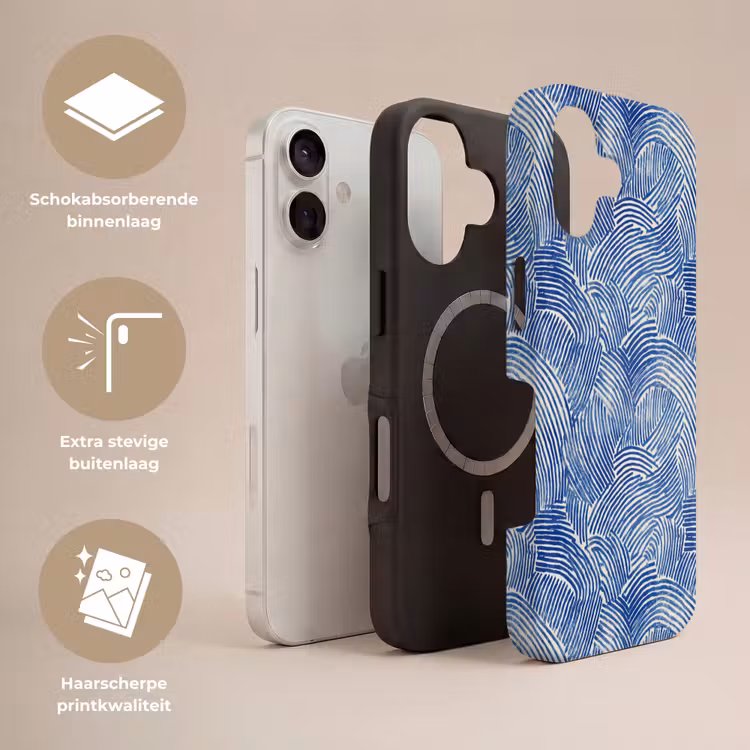 Telefoonhoesje Toughcase - Modern - Abstract - Blauw — 3