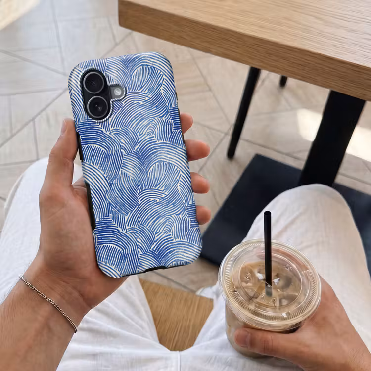 Telefoonhoesje Toughcase - Modern - Abstract - Blauw — 4