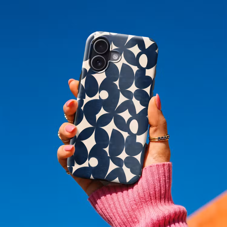 Telefoonhoesje Toughcase - Modern - Geometrisch - Blauw — 2