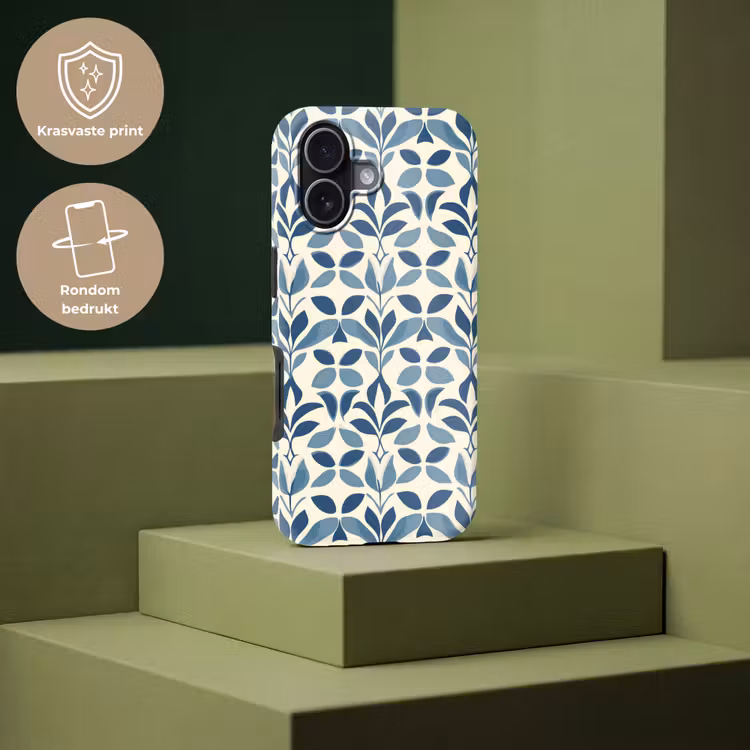 Telefoonhoesje Toughcase - Flora - Modern - Blauw — 7