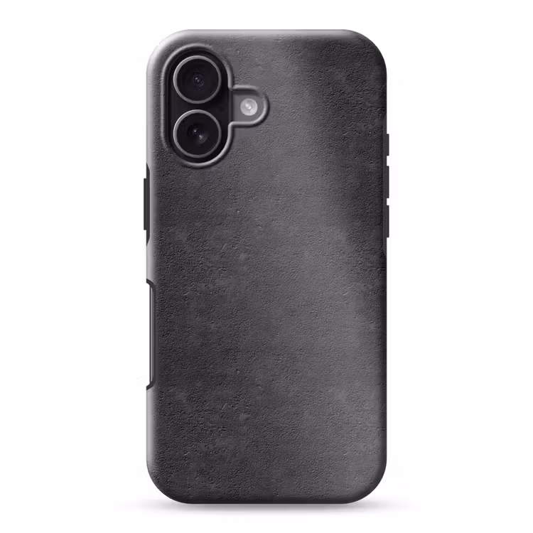 Telefoonhoesje Toughcase - Donkergrijs - Asfaltstructuur - Ruw — 1