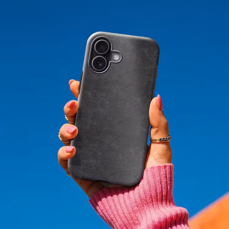 Telefoonhoesje Toughcase - Donkergrijs - Asfaltstructuur - Ruw — 2