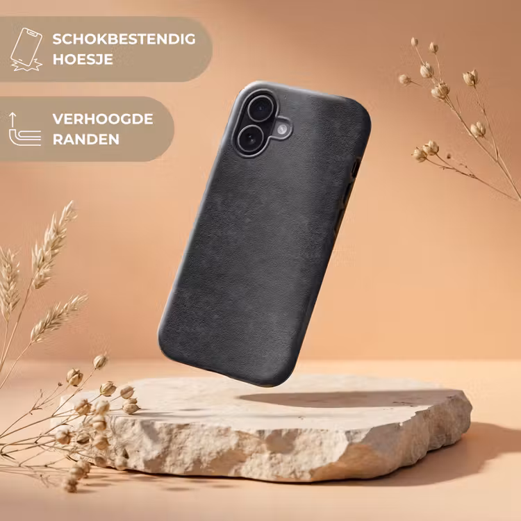 Telefoonhoesje Toughcase - Donkergrijs - Asfaltstructuur - Ruw — 5