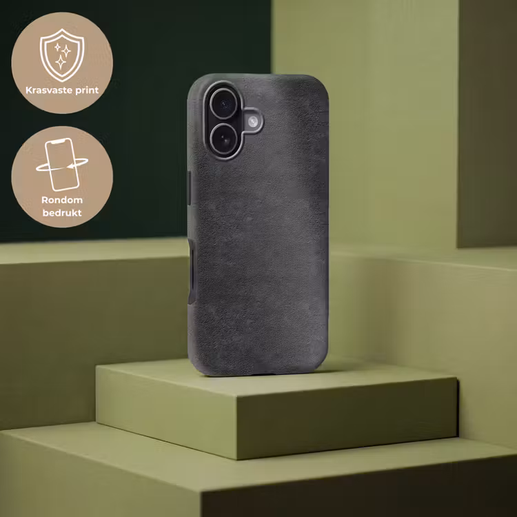 Telefoonhoesje Toughcase - Donkergrijs - Asfaltstructuur - Ruw — 7