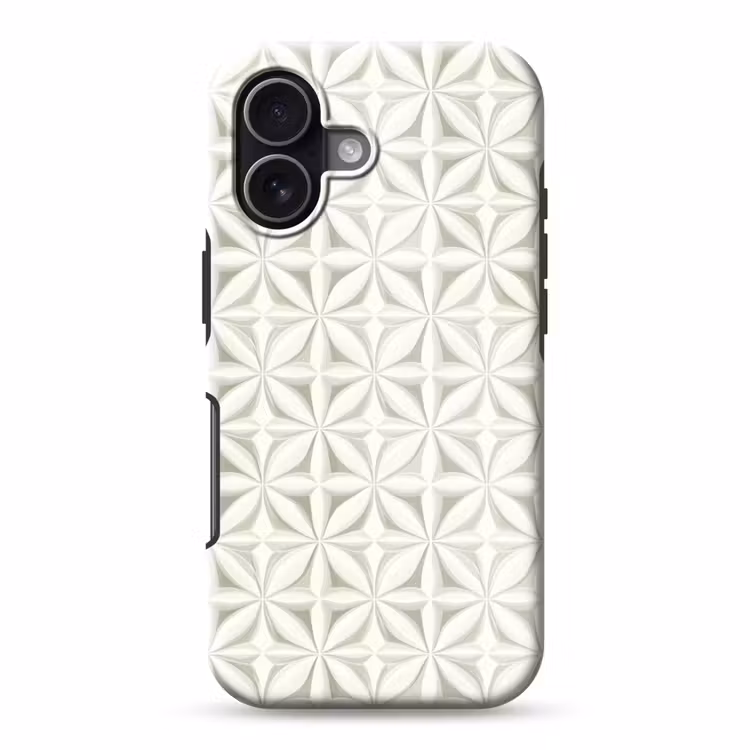 Telefoonhoesje Toughcase - Abstract - Structuur - Grijs - Wit — 1