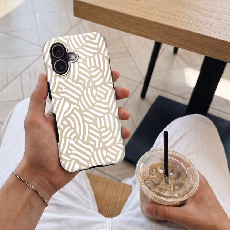 Telefoonhoesje Toughcase - Abstract - Modern - Beige — 4