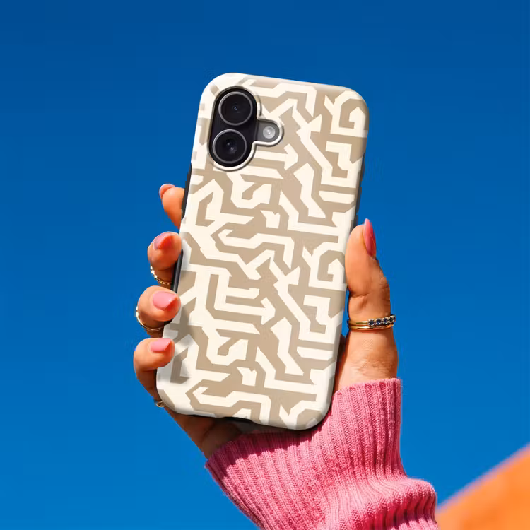 Telefoonhoesje Toughcase - Modern - Abstract - Beige — 2