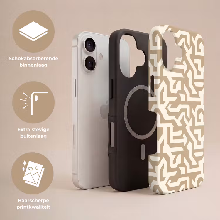 Telefoonhoesje Toughcase - Modern - Abstract - Beige — 3