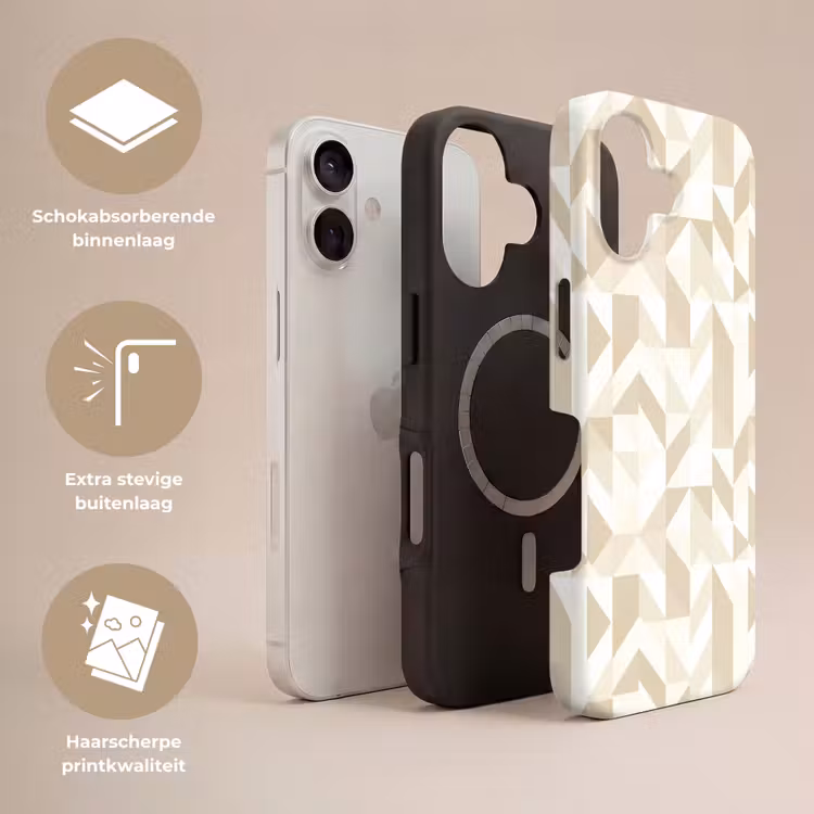 Telefoonhoesje Toughcase - Modern - Abstract - Beige — 3