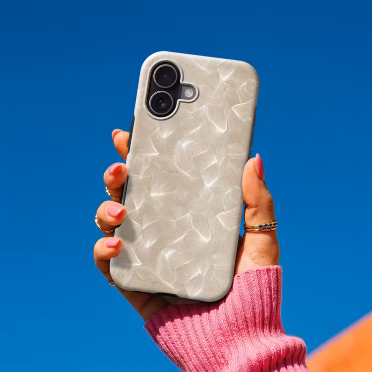 Telefoonhoesje Toughcase - Organisch - Textuur - Beige — 2
