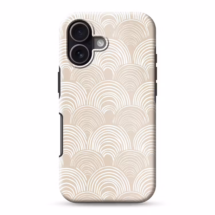 Telefoonhoesje Toughcase - Golven - Structuur - Beige — 1