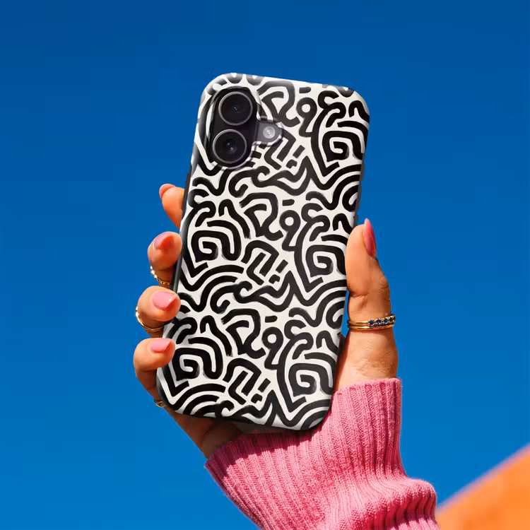 Telefoonhoesje Toughcase - Modern - Abstract - Zwart — 2