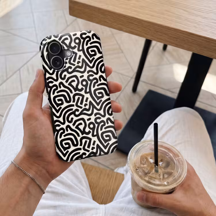 Telefoonhoesje Toughcase - Modern - Abstract - Zwart — 4