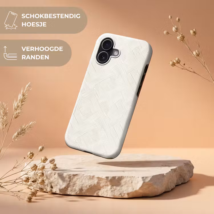 Telefoonhoesje Toughcase - Textuur - Abstract - Beige — 5