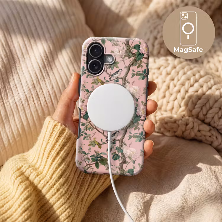 Telefoonhoesje Toughcase - Pioenrozen - Botanisch - Vogel — 8