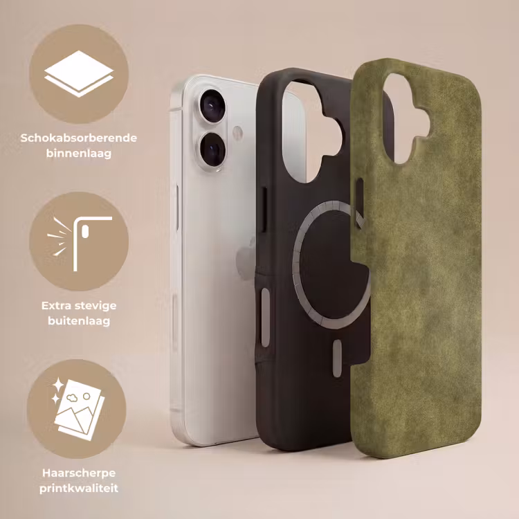Telefoonhoesje Toughcase - Textuur - Abstract - Groen — 3