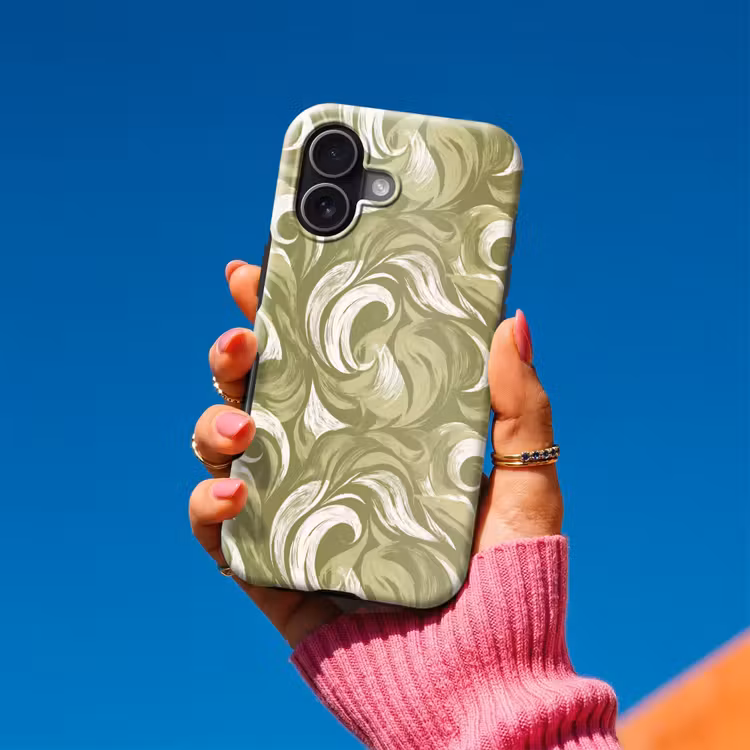 Telefoonhoesje Toughcase - Abstract - Textuur - Groen — 2