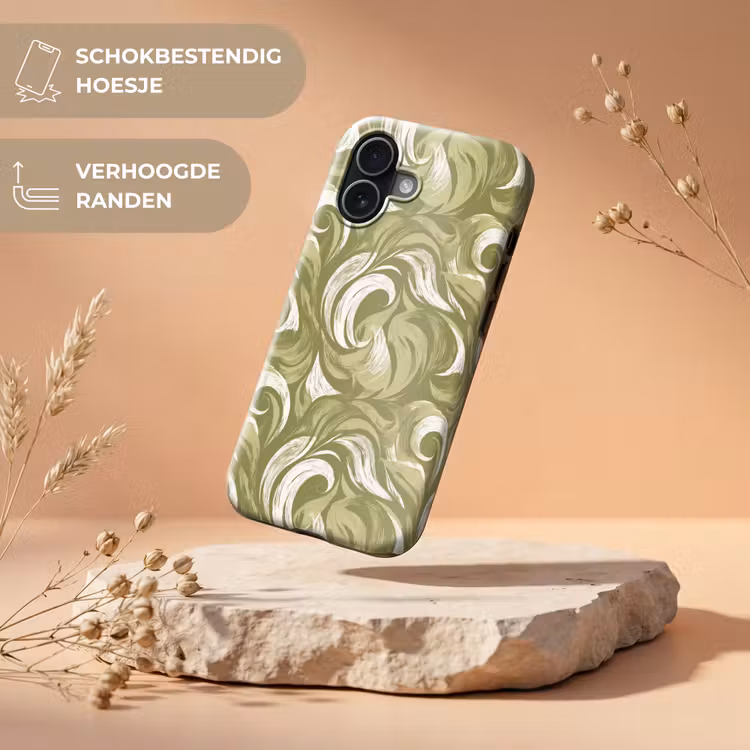 Telefoonhoesje Toughcase - Abstract - Textuur - Groen — 5