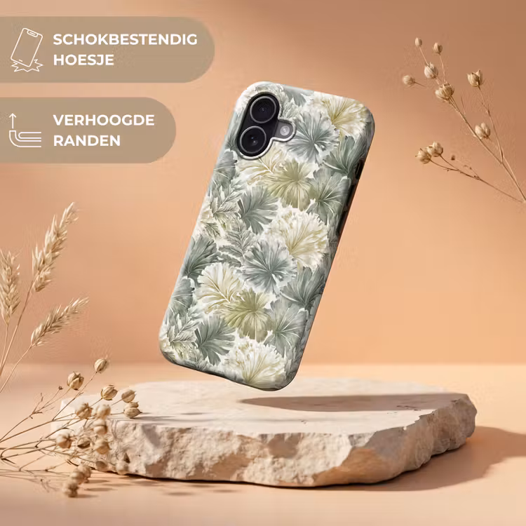 Telefoonhoesje Toughcase - Bladeren - Botanisch - Groen — 5