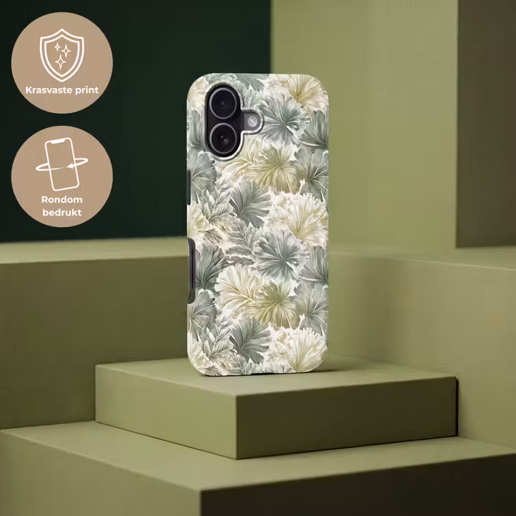 Telefoonhoesje Toughcase - Bladeren - Botanisch - Groen — 7