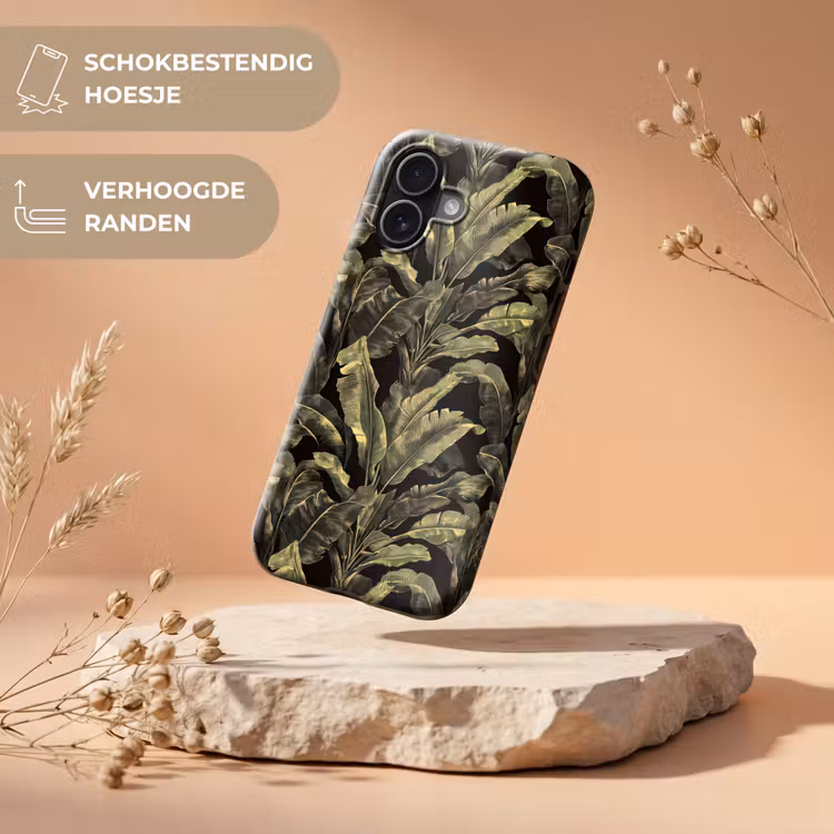 Telefoonhoesje Toughcase - Botanisch - Bladeren - Groen — 5