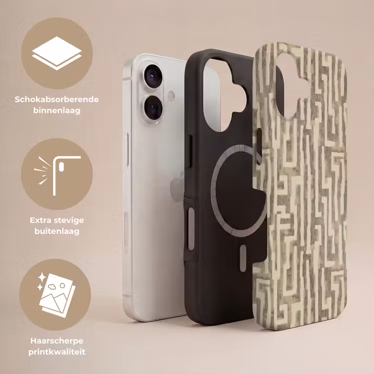 Telefoonhoesje Toughcase - Abstract - Geometrisch - Groen — 3