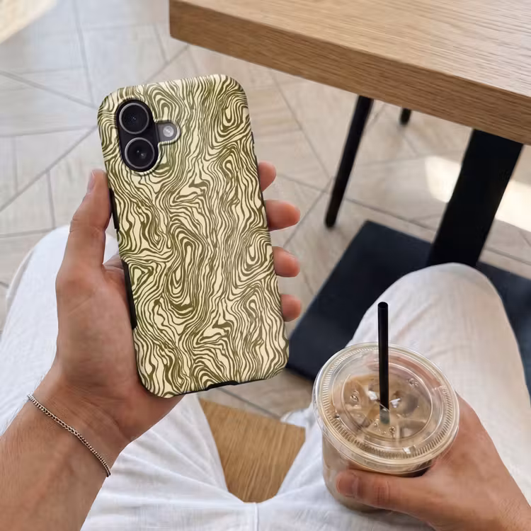 Telefoonhoesje Toughcase - Abstract - Marmer - Groen — 4