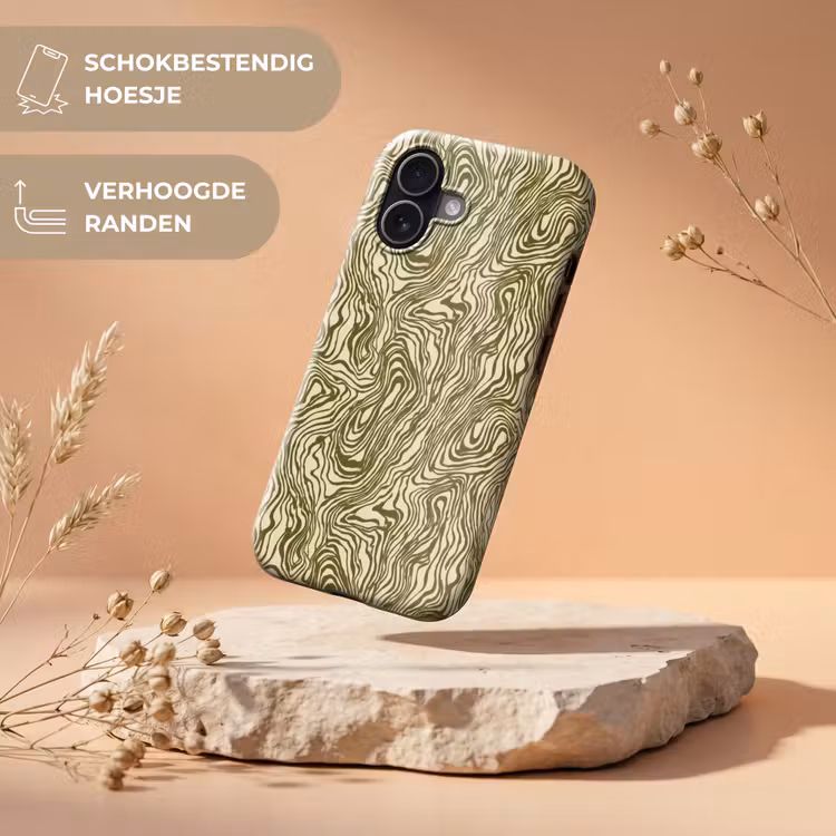 Telefoonhoesje Toughcase - Abstract - Marmer - Groen — 5