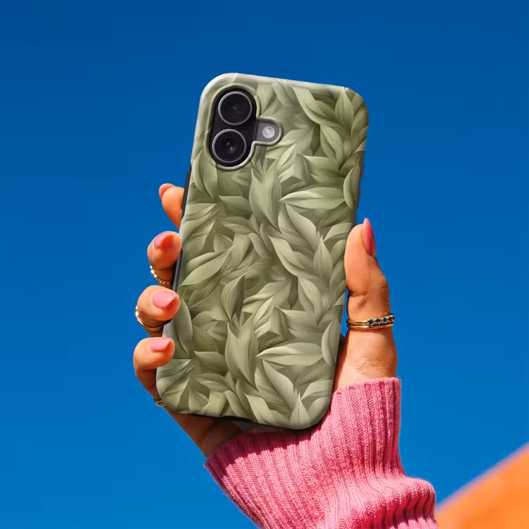Telefoonhoesje Toughcase - Bladeren - Modern - Groen — 2
