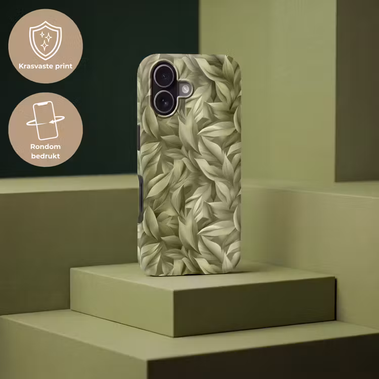 Telefoonhoesje Toughcase - Bladeren - Modern - Groen — 7