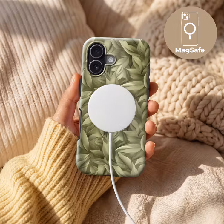 Telefoonhoesje Toughcase - Bladeren - Modern - Groen — 8