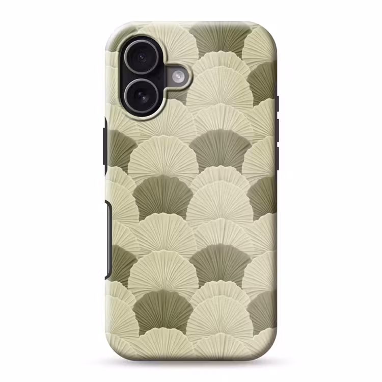 Telefoonhoesje Toughcase - Bladeren - Structuur - Groen — 1