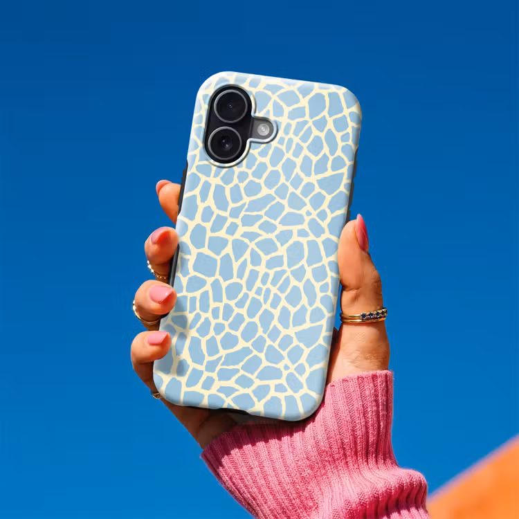 Telefoonhoesje Toughcase - Giraf - Modern - Blauw — 2