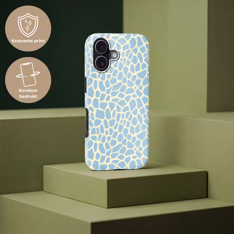 Telefoonhoesje Toughcase - Giraf - Modern - Blauw — 7
