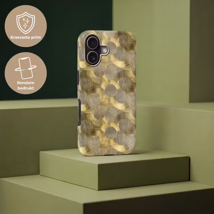 Telefoonhoesje Toughcase - Modern - Geometrisch - Goud — 7