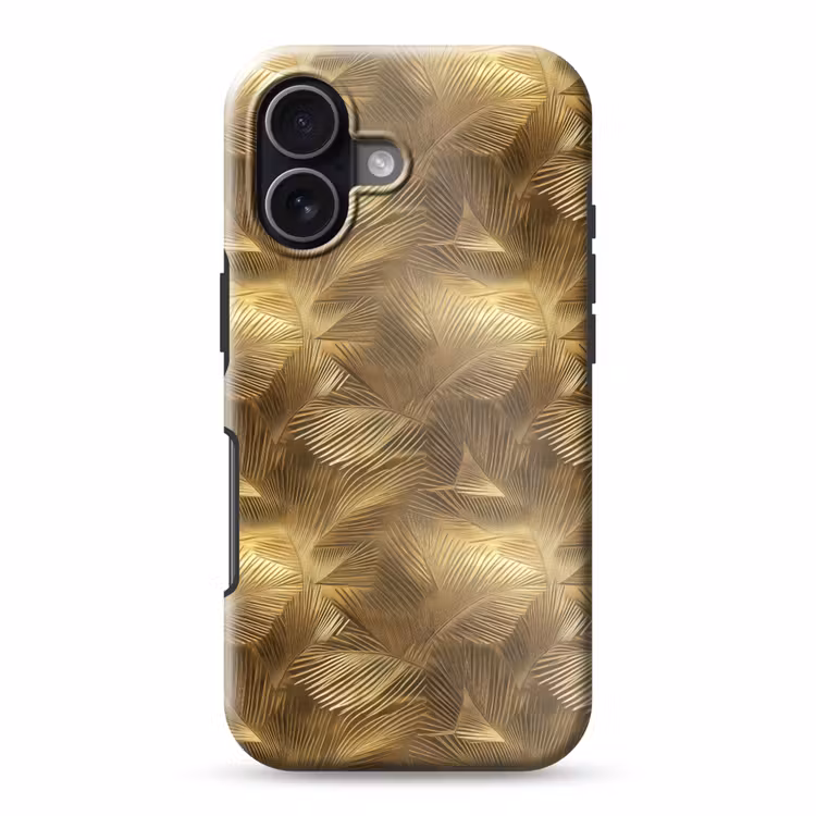 Telefoonhoesje Toughcase - Palm - Waaier - Goud — 1