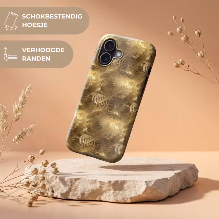 Telefoonhoesje Toughcase - Palm - Waaier - Goud — 5