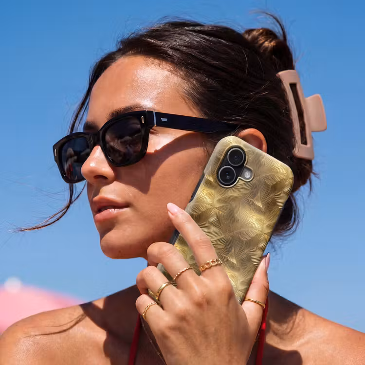 Telefoonhoesje Toughcase - Palm - Waaier - Goud — 6