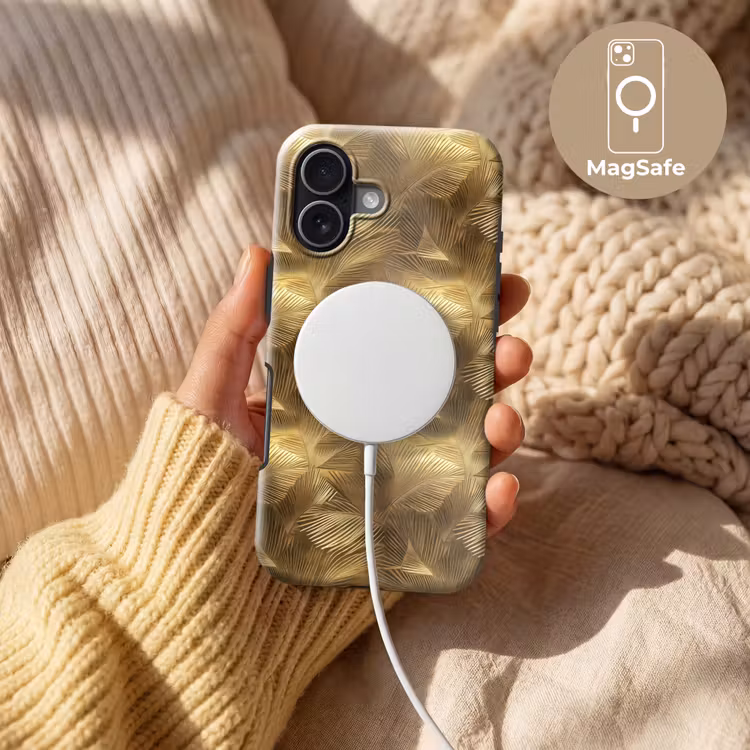 Telefoonhoesje Toughcase - Palm - Waaier - Goud — 8